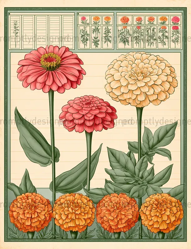 Vintage Seed Catalog Pages