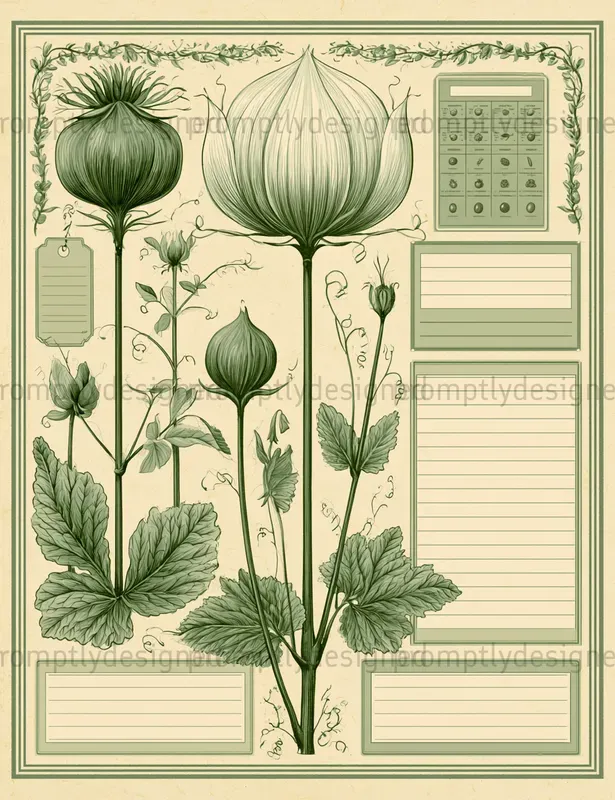 Vintage Seed Catalog Pages