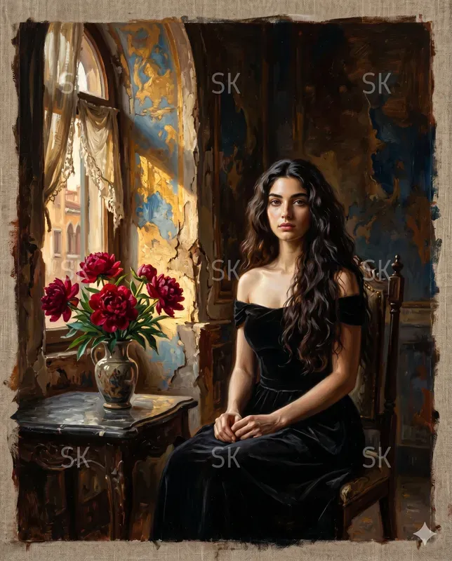 Cinematic Beautiful Oil Paintings