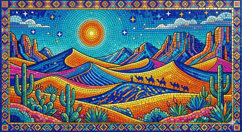 Vibrant Pop Byzantine Mosaic Makers