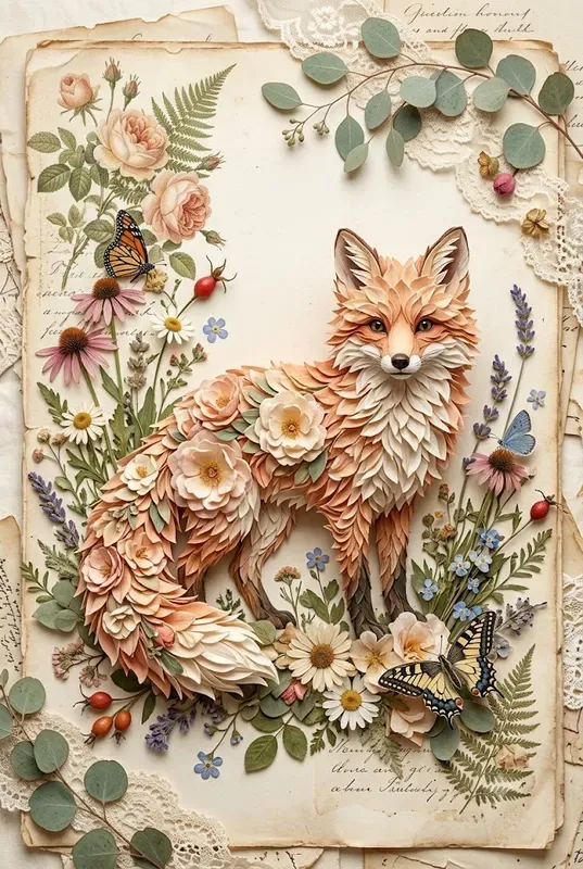 Floral 3D Animal Characters
