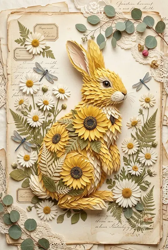 Floral 3D Animal Characters