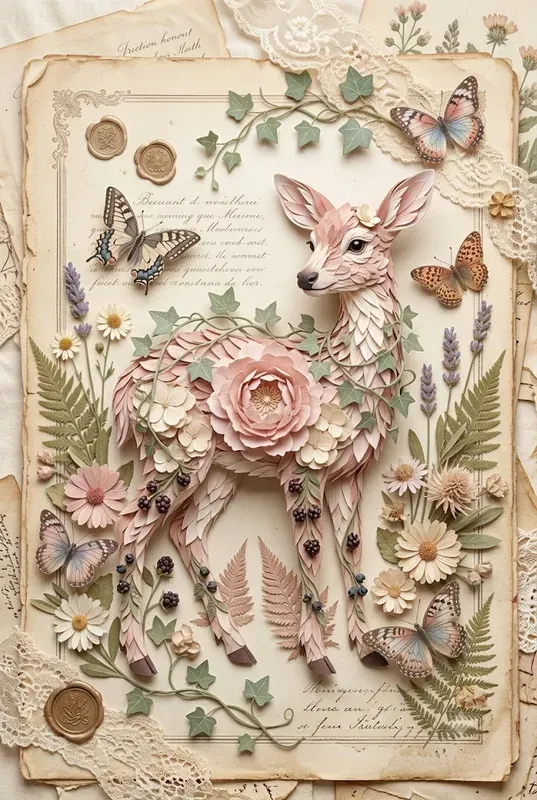 Floral 3D Animal Characters