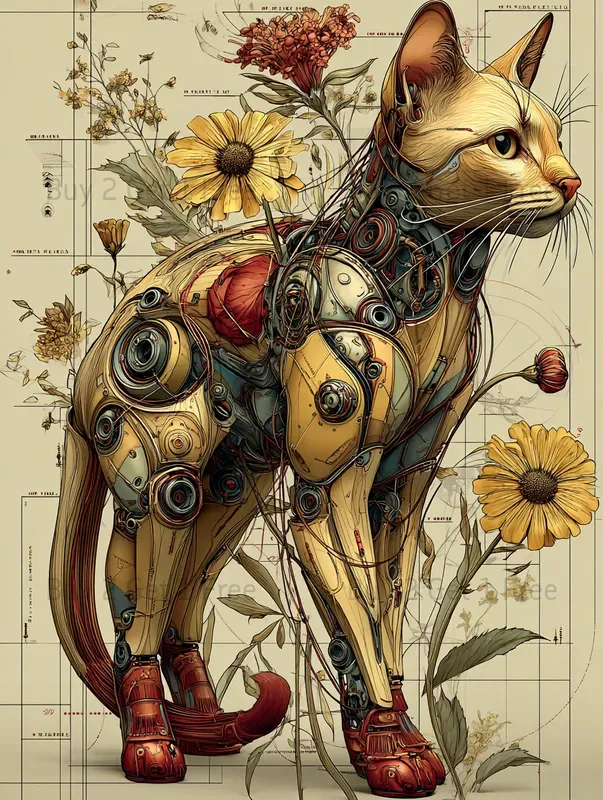 Cyberpunk Mechanical Garden Junk Journals