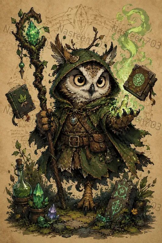 Sketchy Fantasy Cartoon Creatures