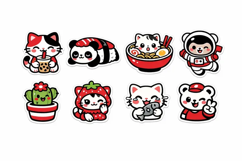 Cute Diecut Sticker Pack Generator
