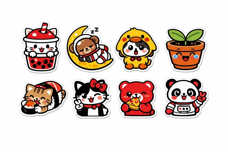 Cute Diecut Sticker Pack Generator