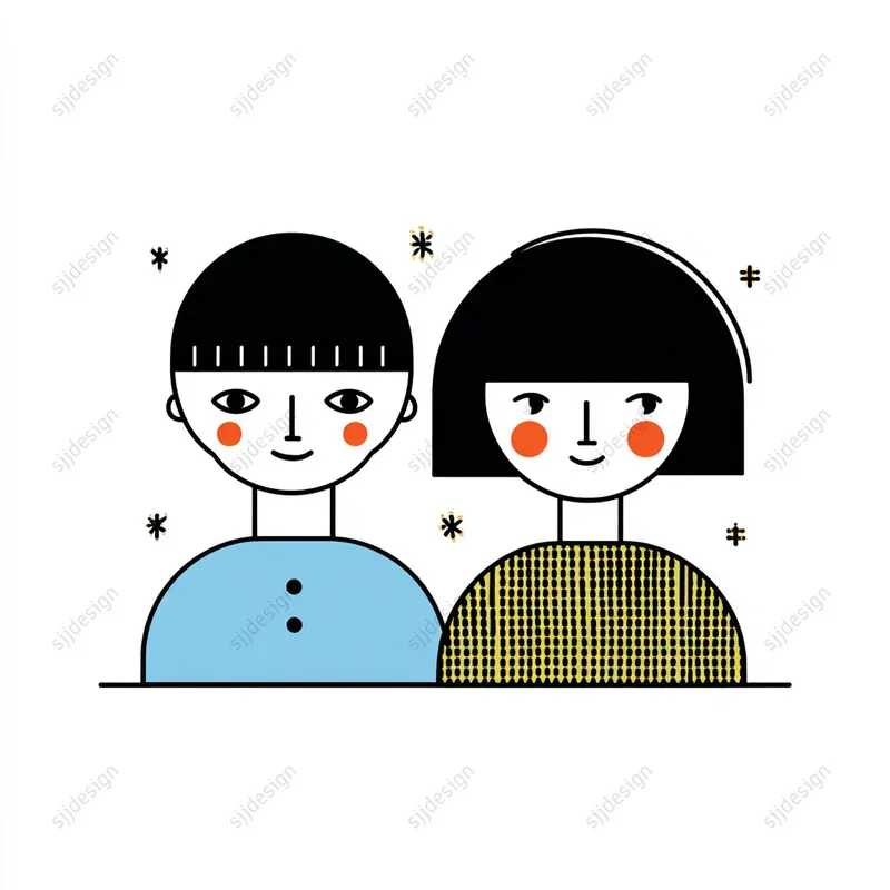 Scandinavian Minimal Folk Illustrations