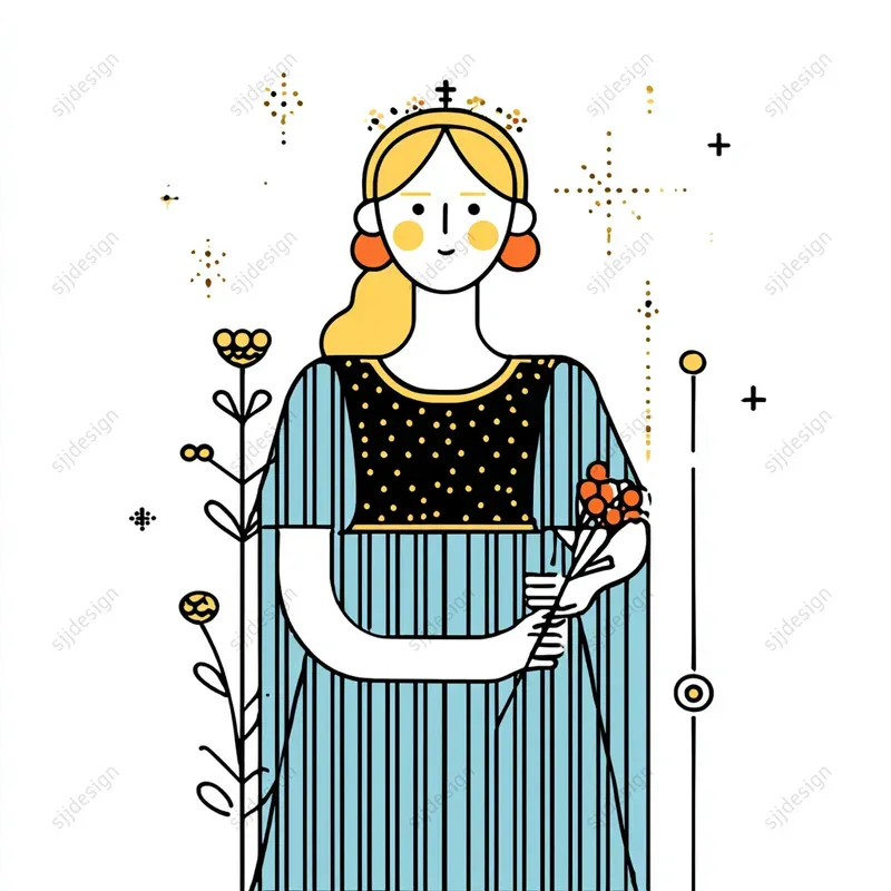 Scandinavian Minimal Folk Illustrations