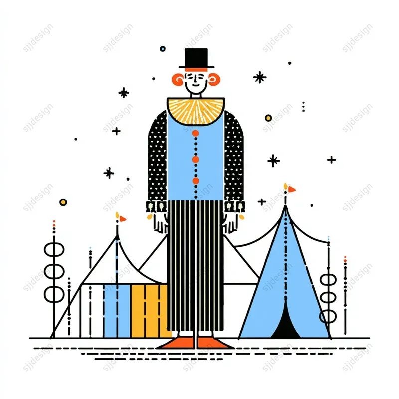 Scandinavian Minimal Folk Illustrations