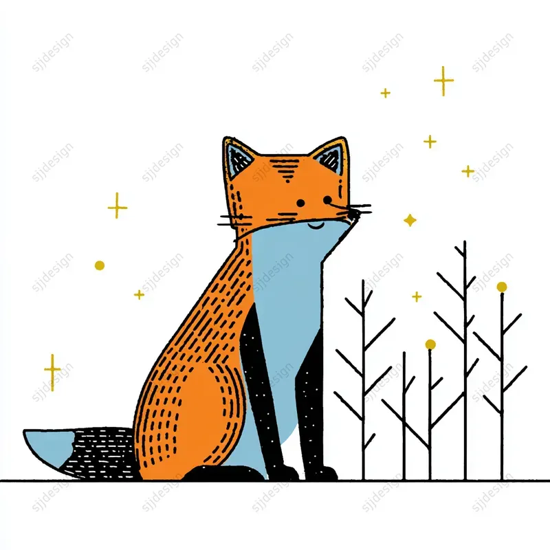 Scandinavian Minimal Folk Illustrations