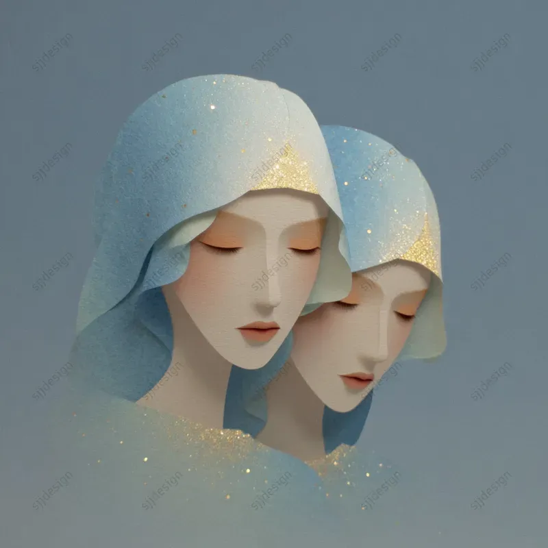 Ethereal Paper Sculpture Portraits