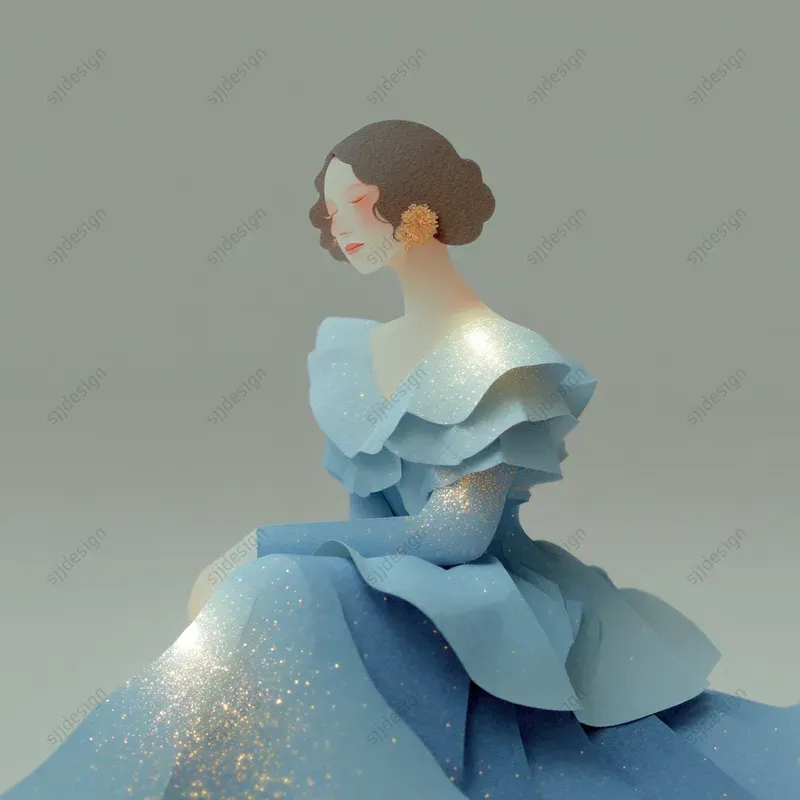 Ethereal Paper Sculpture Portraits