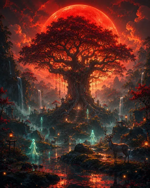 Mystical Red Sun Worlds Generator