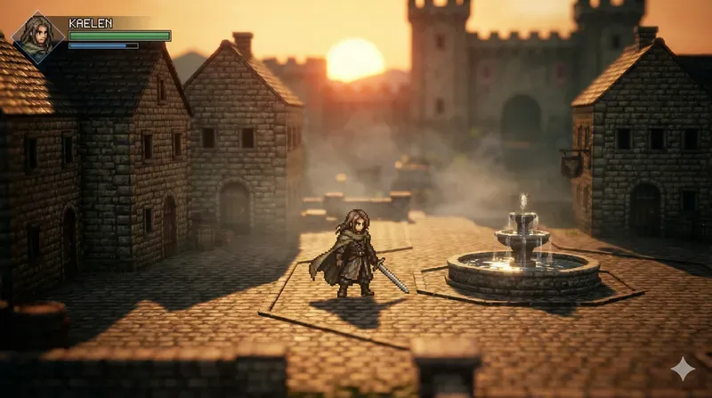 Cinematic HD2D RPG Scene Generator