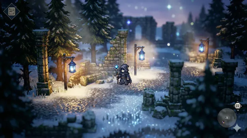 Cinematic HD2D RPG Scene Generator