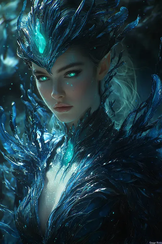 Sea Witch Portraits Ocean Fantasy Art