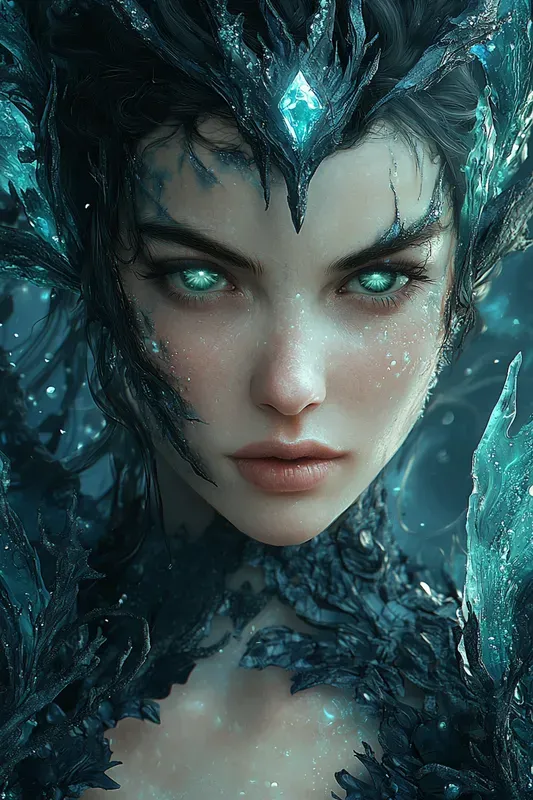 Sea Witch Portraits Ocean Fantasy Art