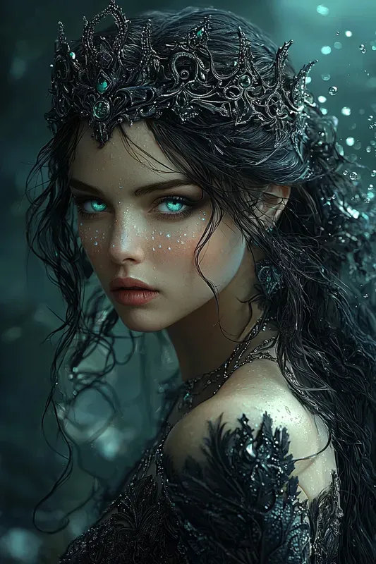 Sea Witch Portraits Ocean Fantasy Art