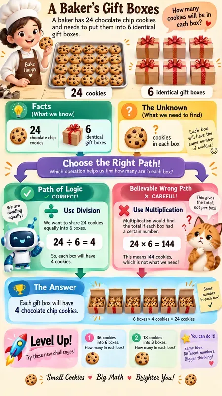 Vibrant Vertical Math Logic Poster Kids