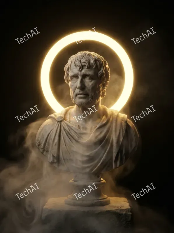 Ethereal Marble Halo Statues