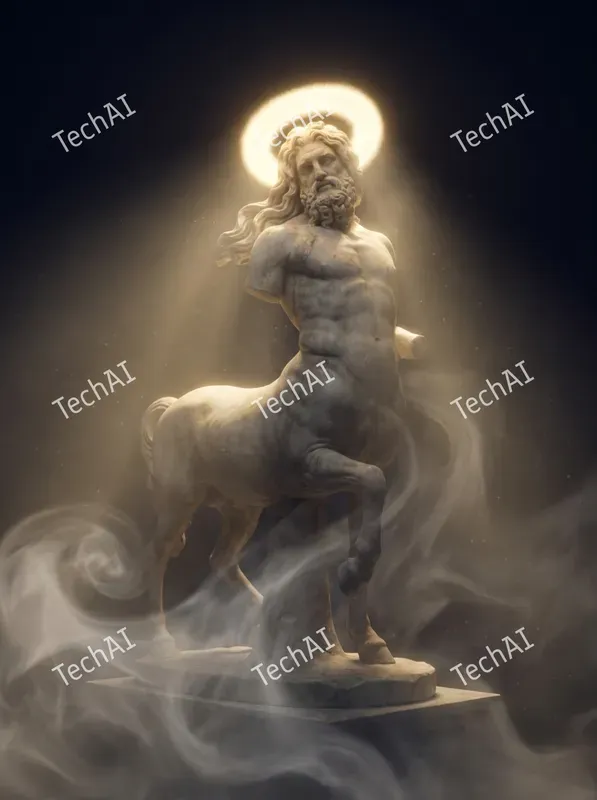 Ethereal Marble Halo Statues