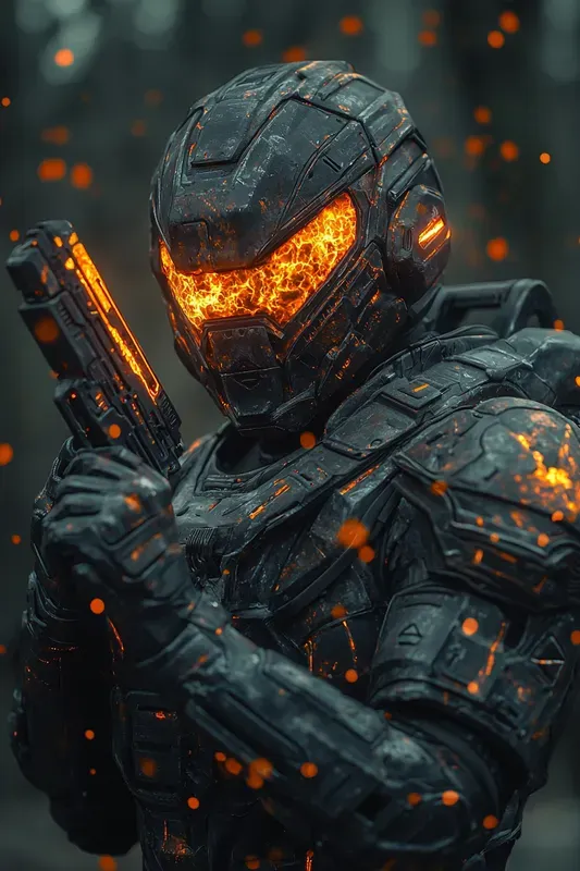 Emberforge Berserker Scifi Art