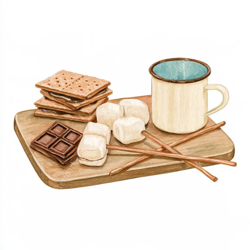 Cozy Camping Watercolor Cliparts