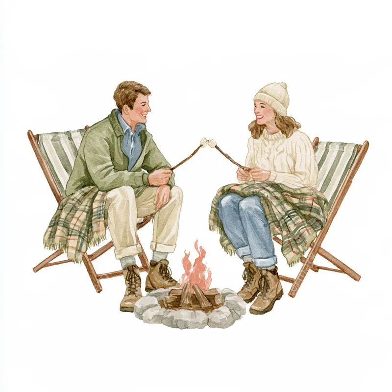 Cozy Camping Watercolor Cliparts
