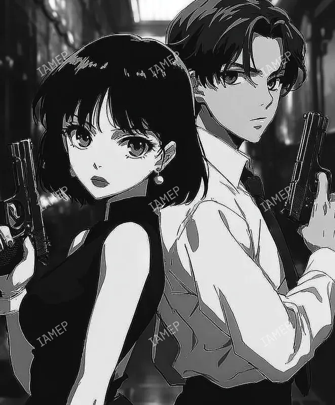 Noir Anime Character Scenes