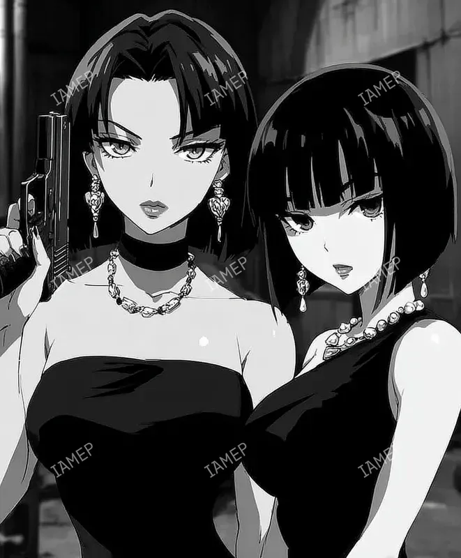 Noir Anime Character Scenes