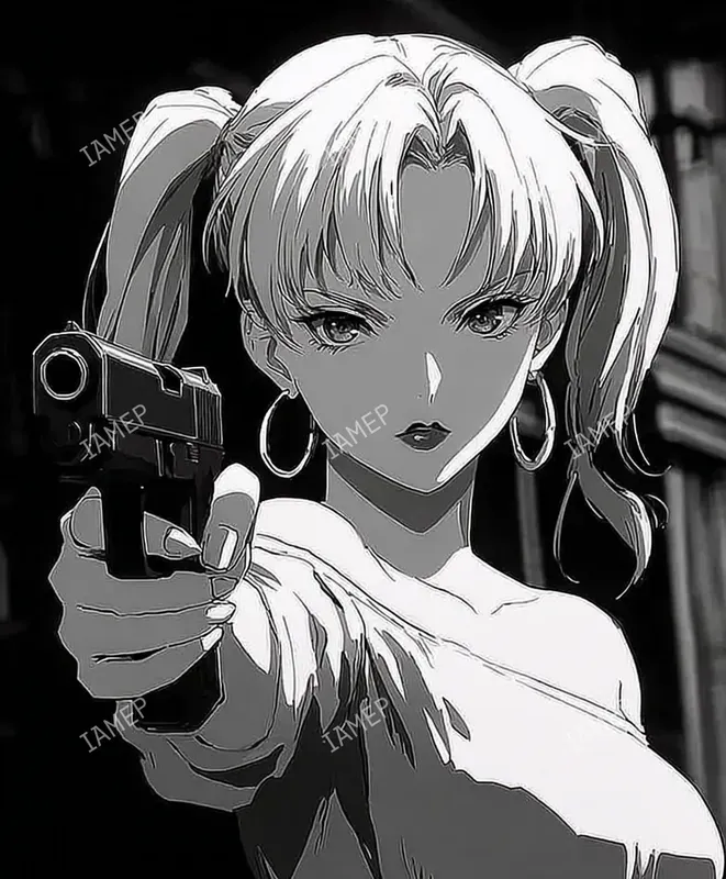 Noir Anime Character Scenes