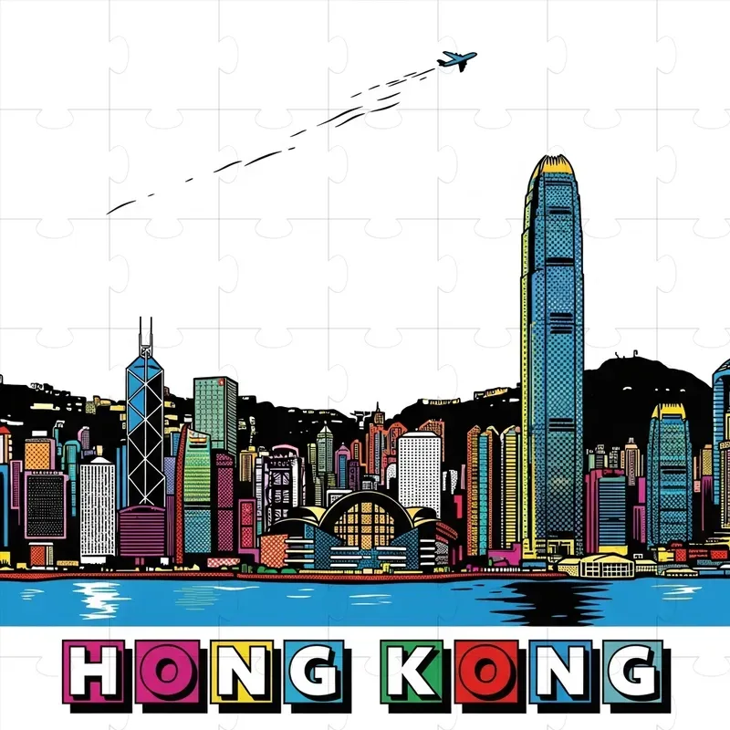 Retro Popart City Skyline Posters