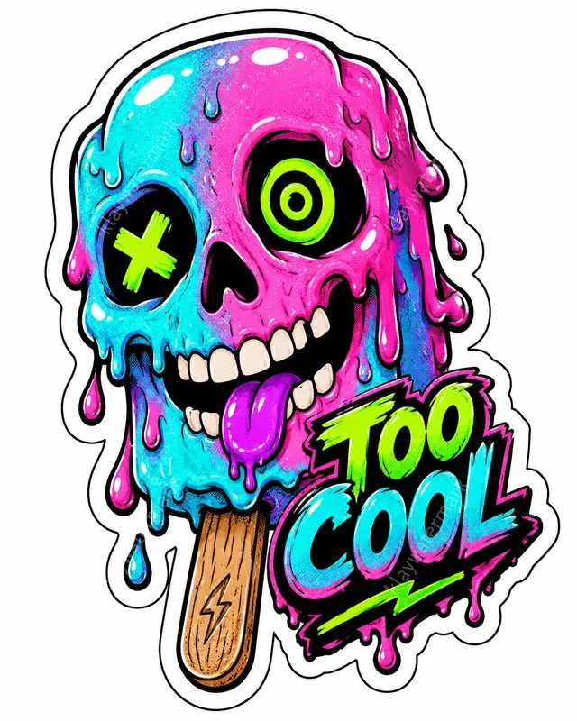Funny Weird Sticker Art