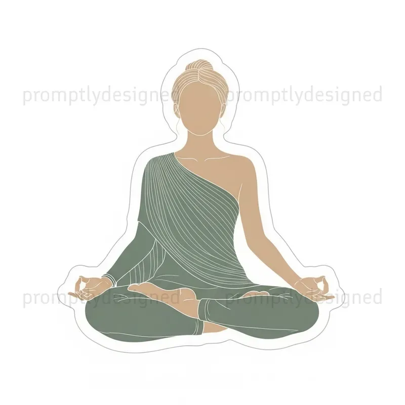 Serene Yoga Mindfulness Stickers