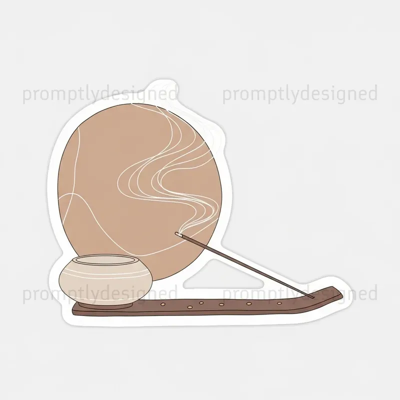 Serene Yoga Mindfulness Stickers