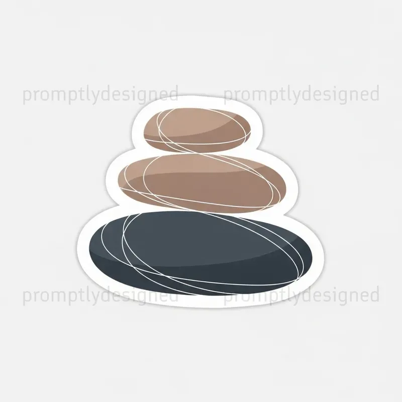 Serene Yoga Mindfulness Stickers