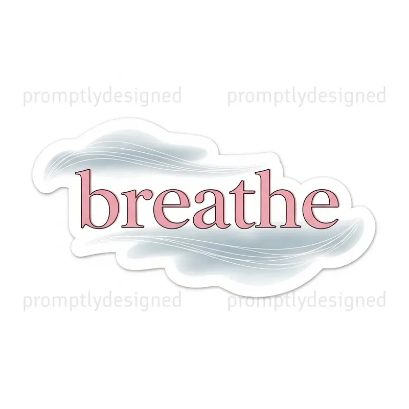 Serene Yoga Mindfulness Stickers