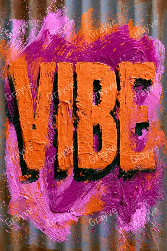 Vibrant Crayon Typography Art
