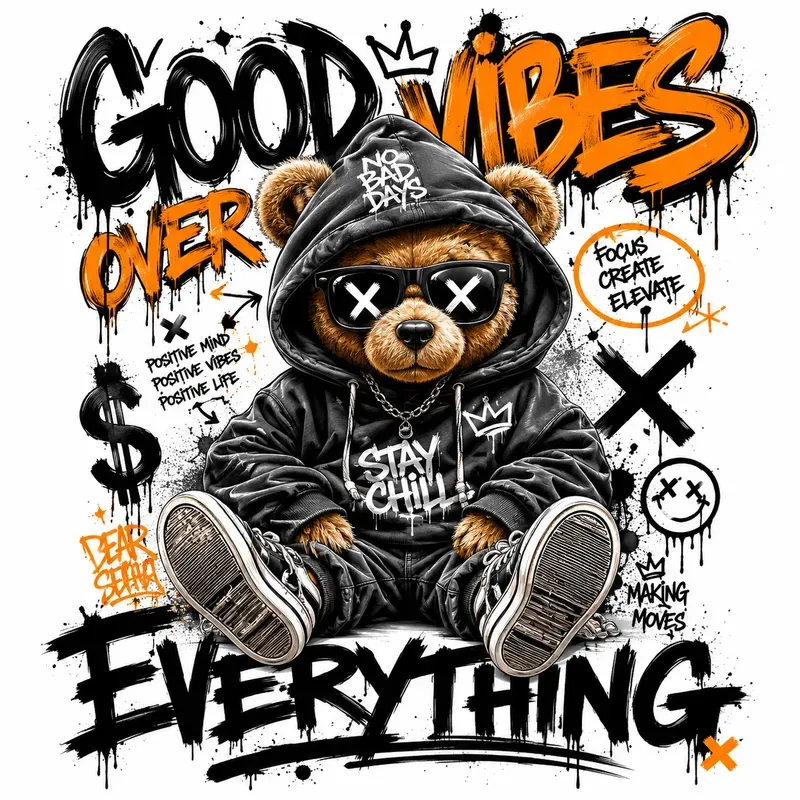 Urban Graffiti Motivation Tshirt Designs