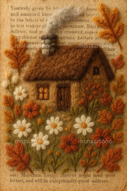 Vintage Felt Paper Tales