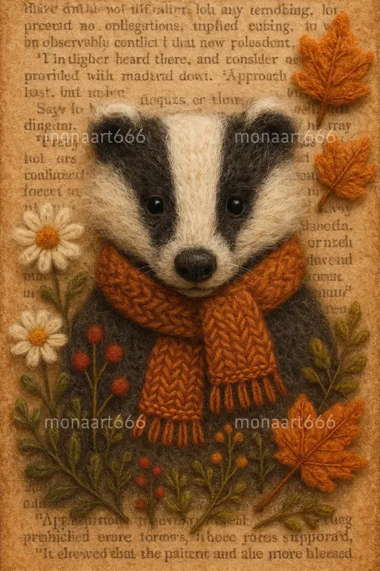 Vintage Felt Paper Tales
