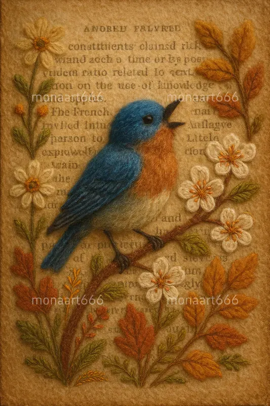 Vintage Felt Paper Tales