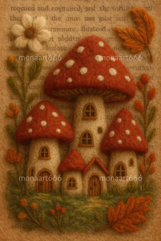 Vintage Felt Paper Tales