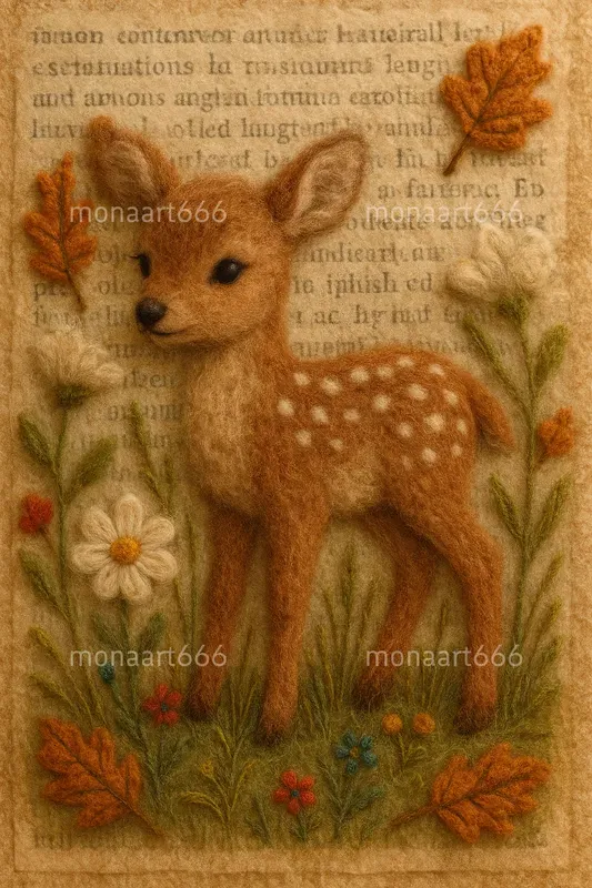 Vintage Felt Paper Tales