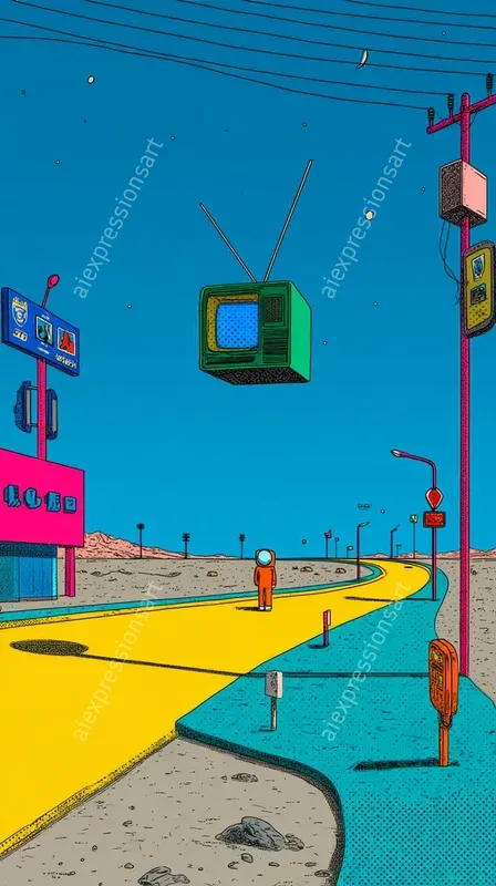 80s Psychedelic Scifi Comic Panels