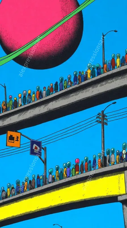 80s Psychedelic Scifi Comic Panels