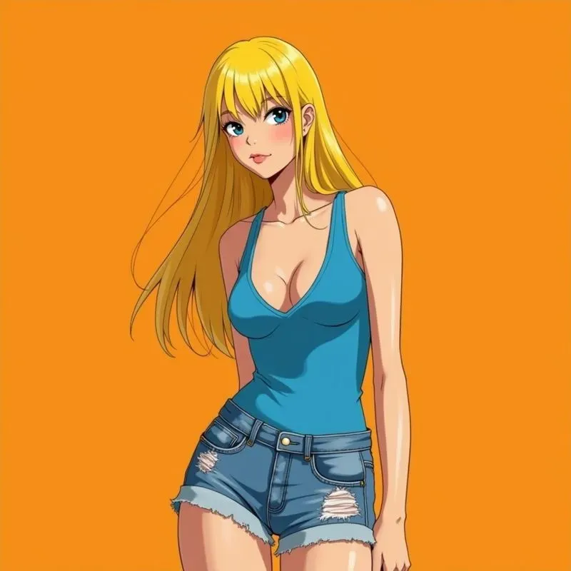 Stylish Anime Girls Cartoon Beauty Girls