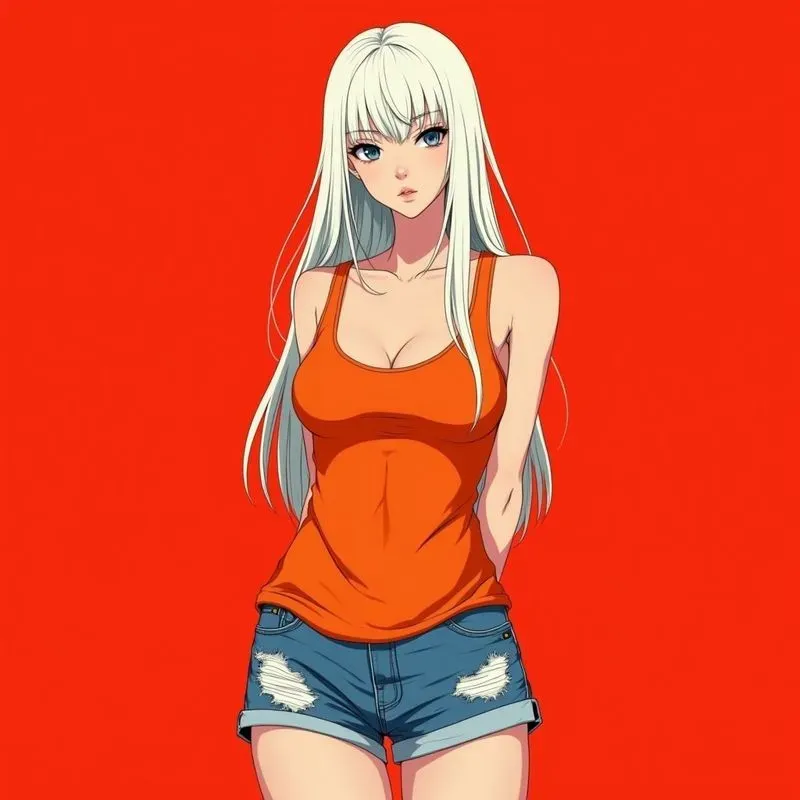 Stylish Anime Girls Cartoon Beauty Girls