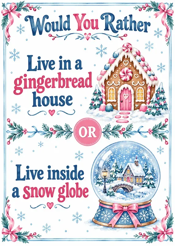 Christmas Would You Rather Cards